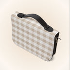 Beige Gingham Bible Cover